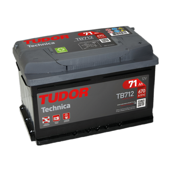 Batterie tudor tb712 12v 71ah 670a