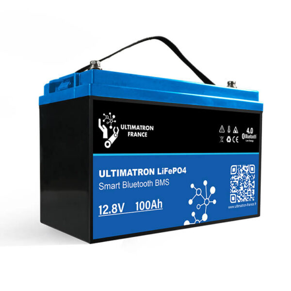 UBL12V100Ah Ultimatron Batterie Lithium 12.8V 100Ah LiFePO4 Smart BMS Avec Bluetooth