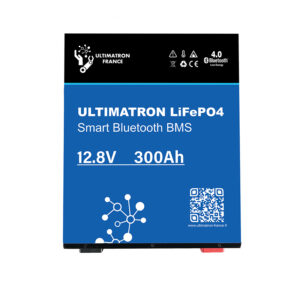 Ultimatron Batterie Lithium 12.8V 300Ah LiFePO4 Smart BMS Avec Bluetooth