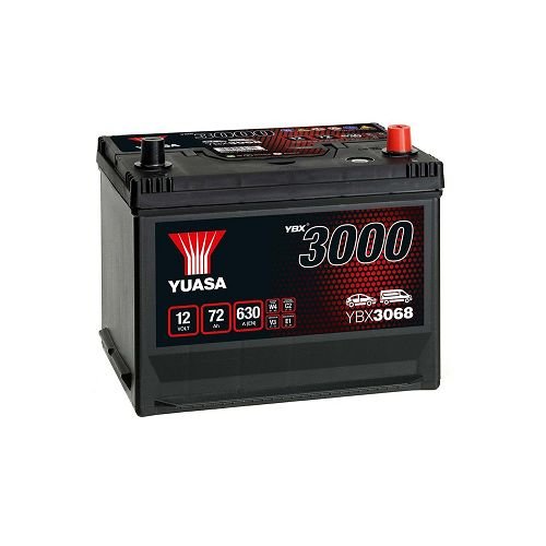 BATTERIE YUASA YBX3068 12V 72Ah 630A - E-Batteries
