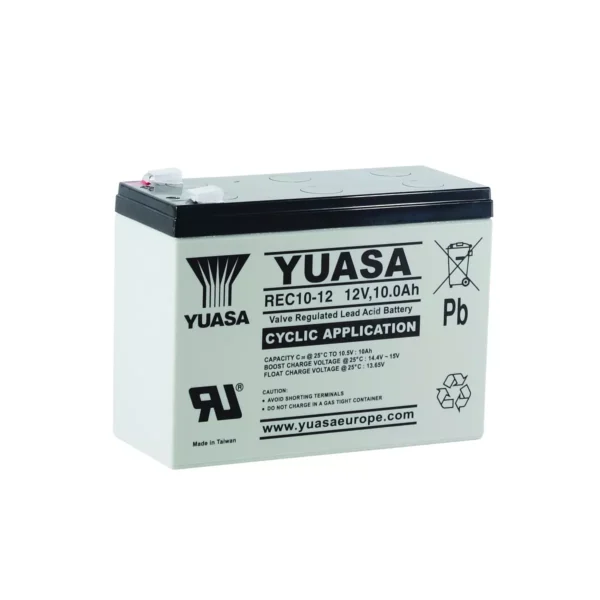 BATTERIE YUASA REC10-12 12V 10Ah