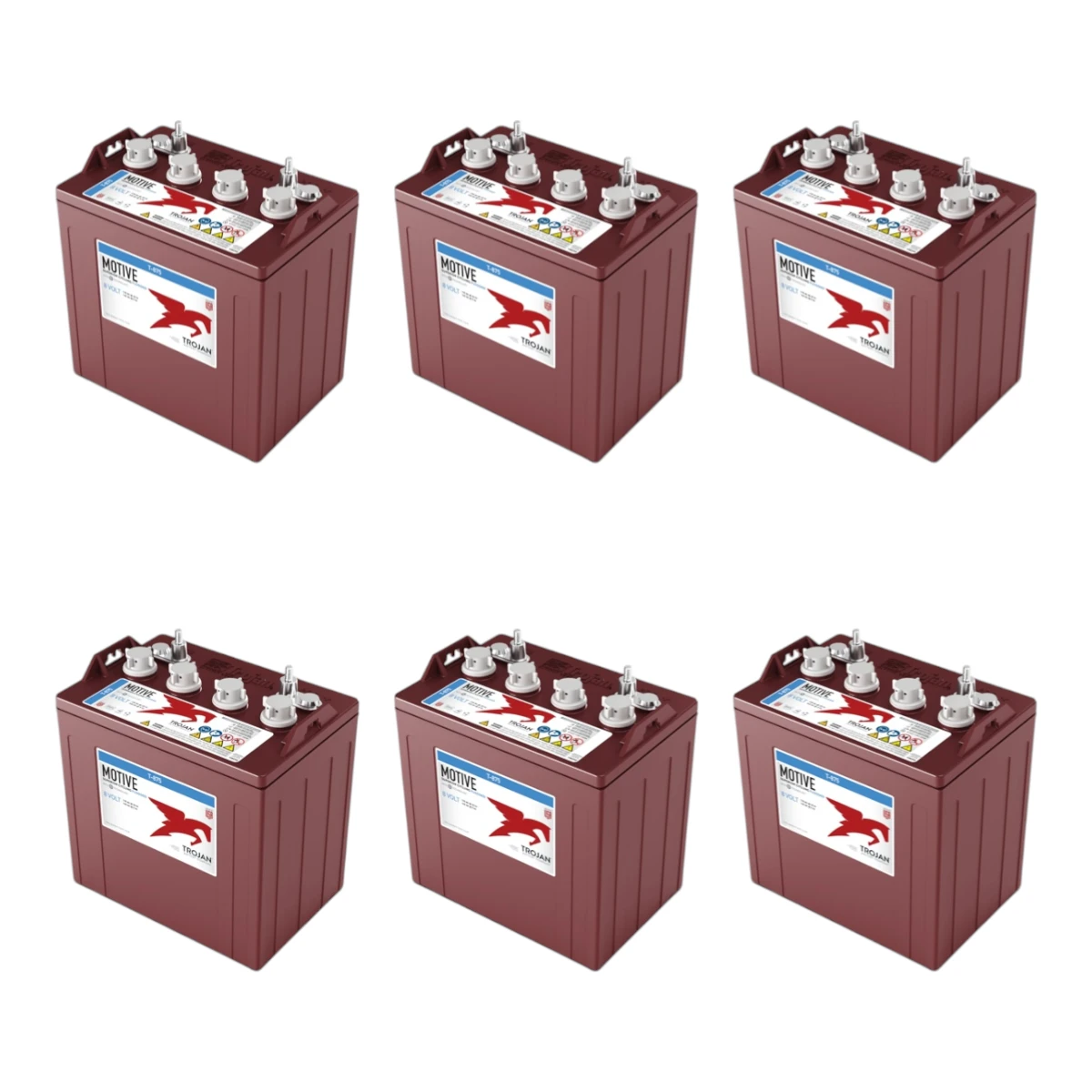 Batterie Trojan T875 8V 170ah lot de 6 batteries