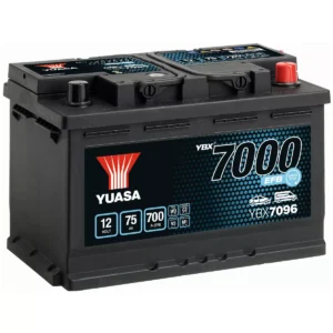 BATTERIE YUASA YBX7096 12V 75AH 700A START AND STOP EFB