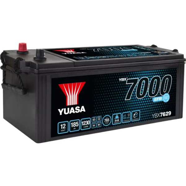 BATTERIE YUASA YBX7629 12V 185AH 1230A START AND STOP EFB