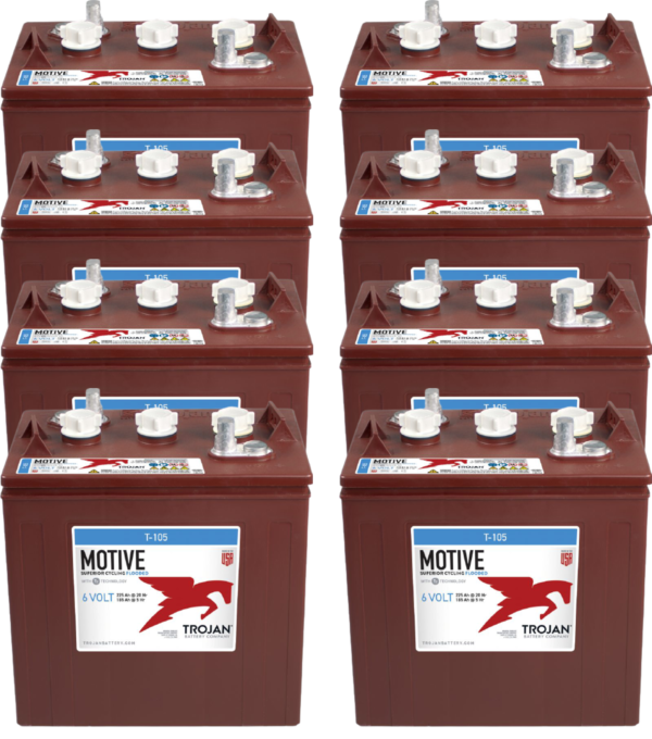 T105 LOT DE 8 BATTERIES