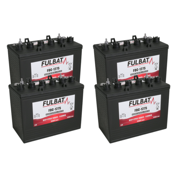 Batterie Golfette Fulbat FDC-1275 12v 150ah lot de 4 batteries