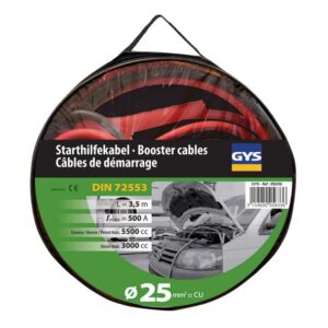 Câbles de démarrage GYS 500A 25mm² 3.5m avec pinces isolées