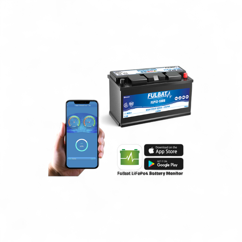 Batterie Fulbat LIFEPo4 Lithium FLP12-100B 12.8V 100AH
