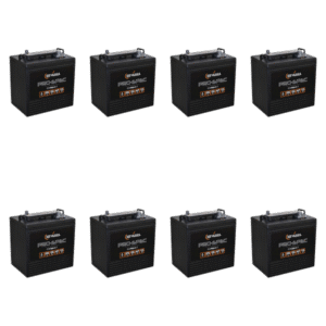 Batterie yuasa DCB105-6 6v 225ah lot de 8 batteries