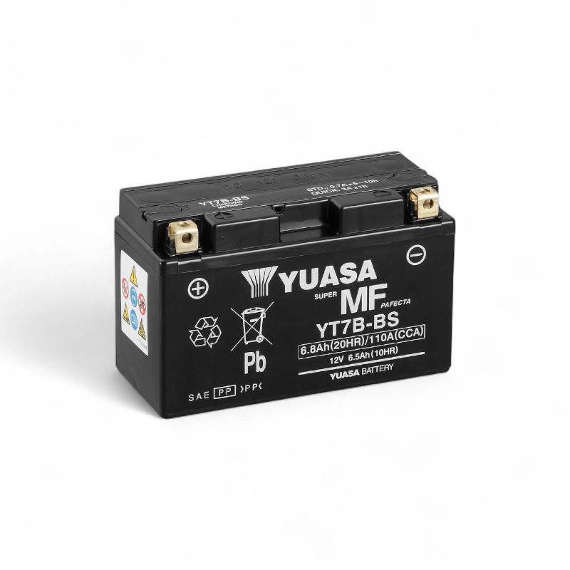 Batterie Moto Yuasa YT7B 12V 6.8ah 110a