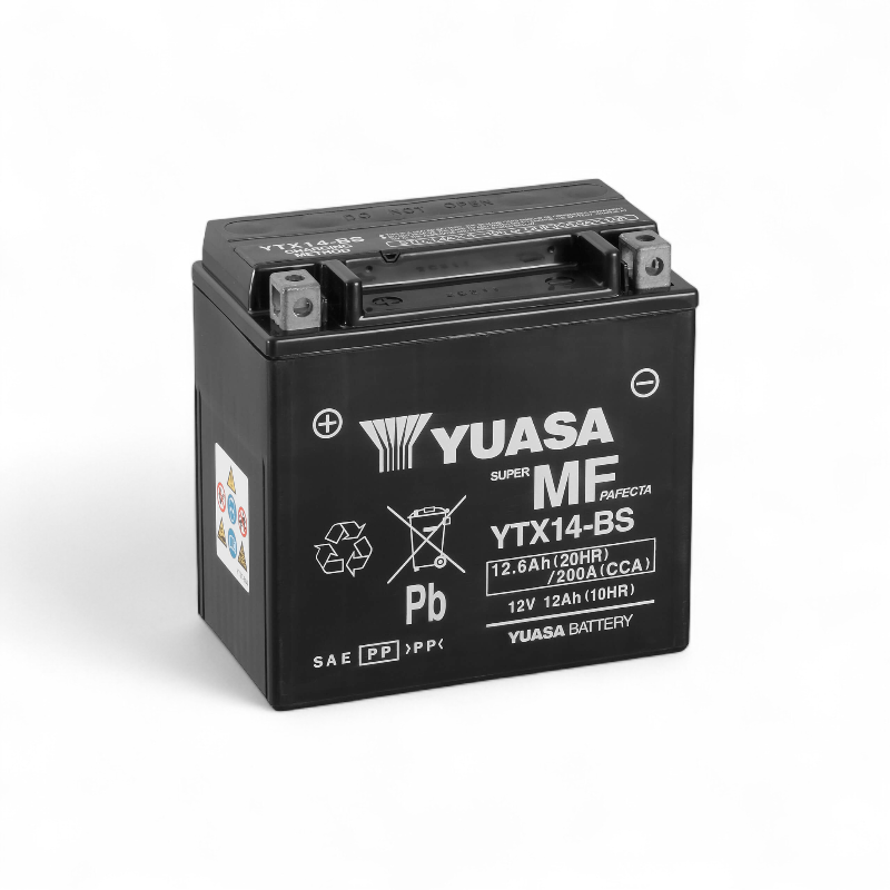 Batterie Moto Yuasa YTX14 12V 12.6ah 200a