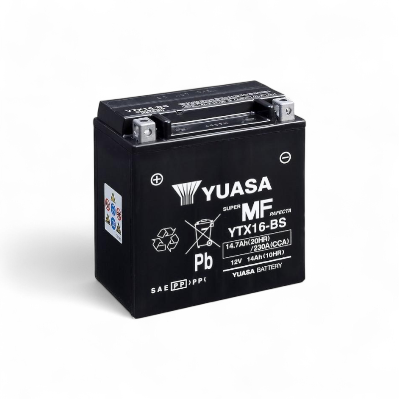 Batterie Moto Yuasa YTX16 12V 14.7ah 230a