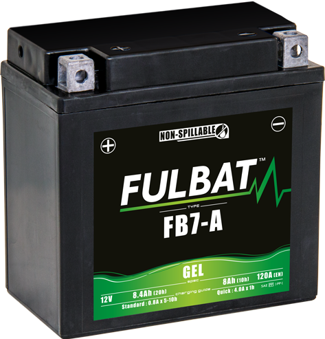BATTERIE MOTO FULBAT GEL FB7-A / YB7-A 12V 8,4Ah 120A