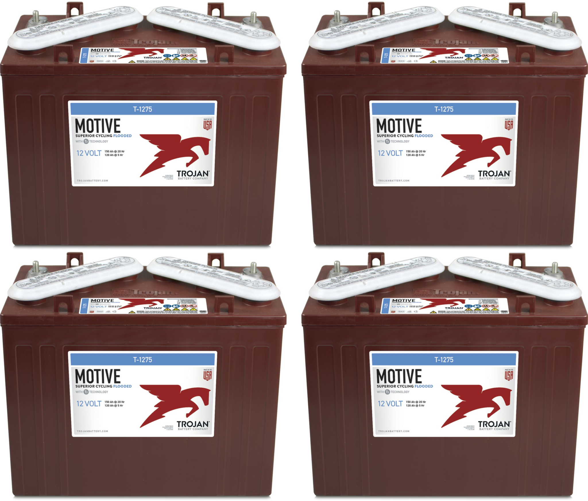 T1275 LOT DE 4 BATTERIES