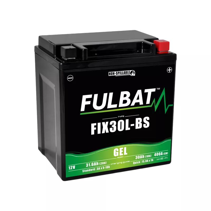 Batterie Moto Fulbat GEL FIX30L 12V 30Ah 400a