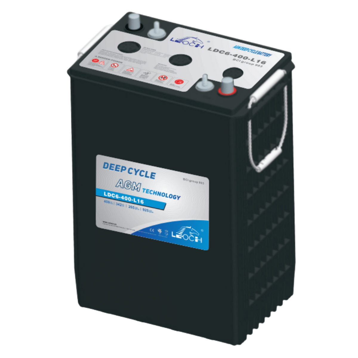 Batterie Leoch UPLUS DC6-400-L16 6V 400Ah