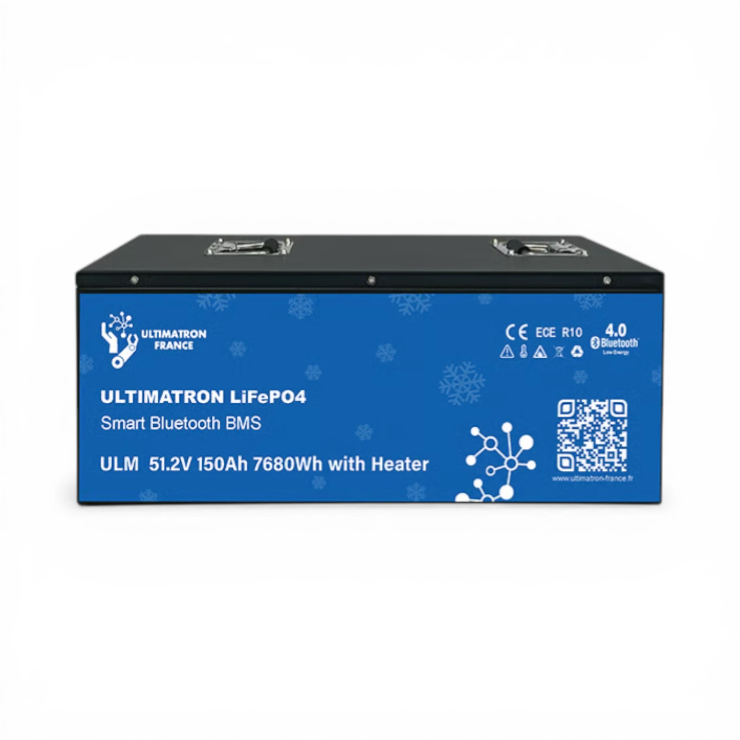 Batterie Lithium LiFePO4 Ultimatron ULM-48-150H 51.2V 150Ah Bluetooth Smart BMS Chauffante Métal