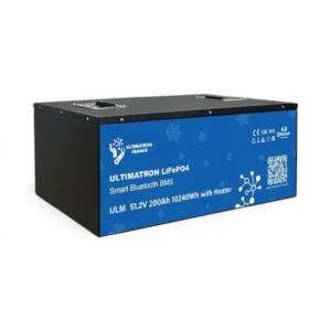 Batterie Lithium LiFePO4 Ultimatron ULM-48-200H 51.2V 200Ah Bluetooth Smart BMS Chauffante Métal