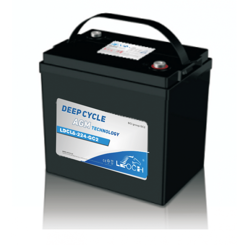 Batterie Leoch deep cycle 6V GC2 224Ah