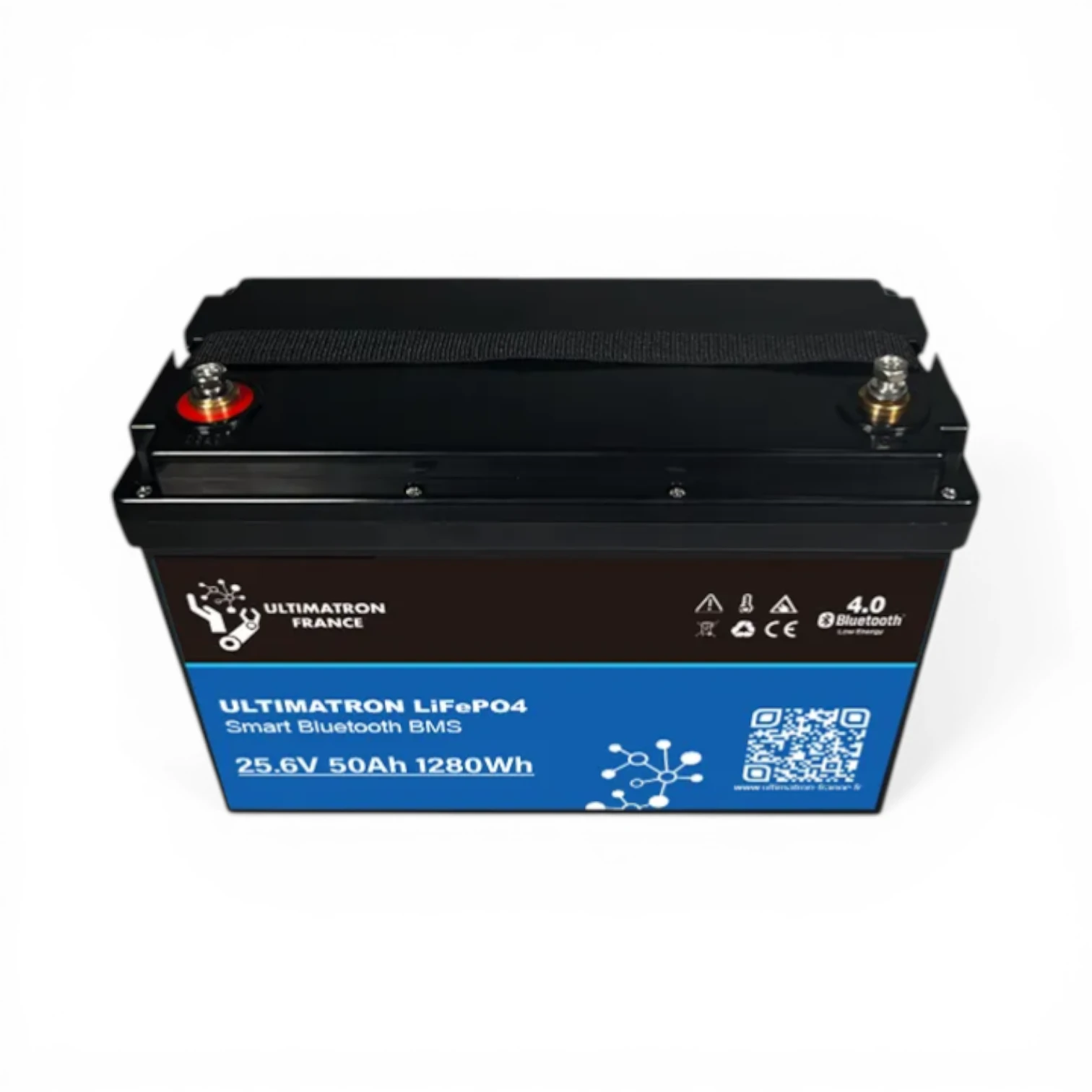 Batterie Lithium LiFePO4 Ultimatron UBL-24-50H 25.6V 50Ah Bluetooth Smart BMS Chauffante