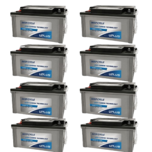 Batterie Leoch Uplus DC12-140 12V 144Ah Lot de 8 pour Mini-Moke / Nosmoke