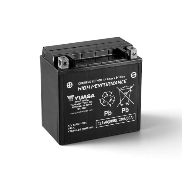 Batterie Moto Yuasa YTX14H 12V 12,6Ah 240A AGM