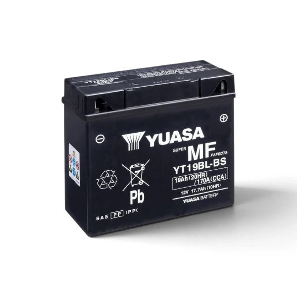 Batterie Moto Yuasa YT19BL 12V 19Ah 170A AGM