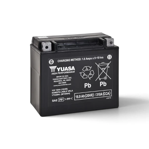Batterie Moto Yuasa YTX20HL 12V 18,9Ah 310A AGM